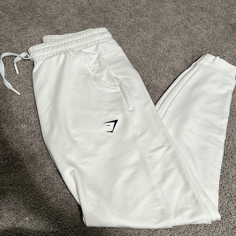 White Gymshark Joggers